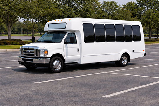 20-passenger minibus available for charter in Claude, TX